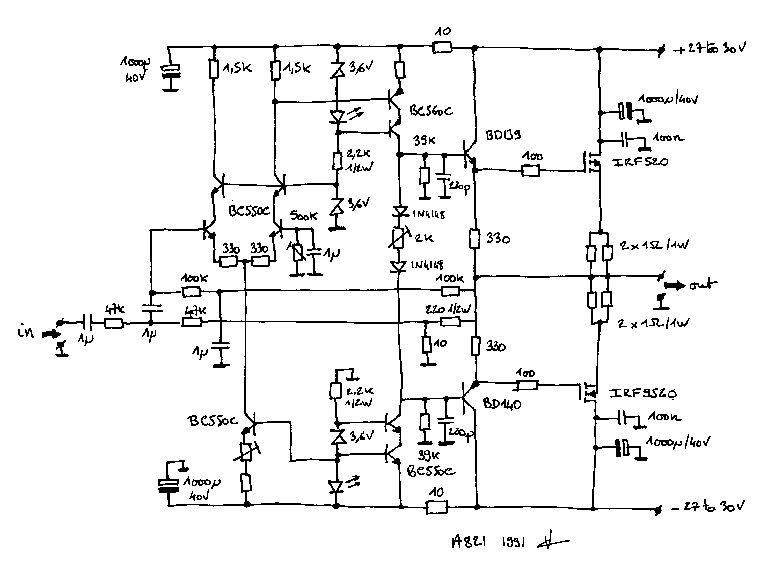 mosfet amplifier circuit